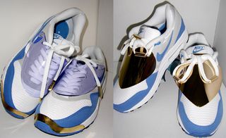 Blue colour Nike Air Max sneaker