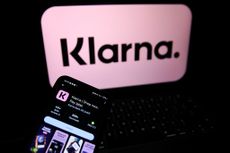 The Klarna logo appears on a phone and laptop