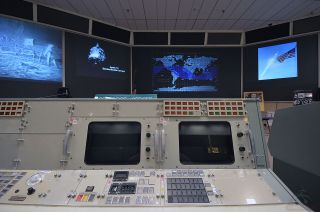 Original Console in NASA' Mission Control 