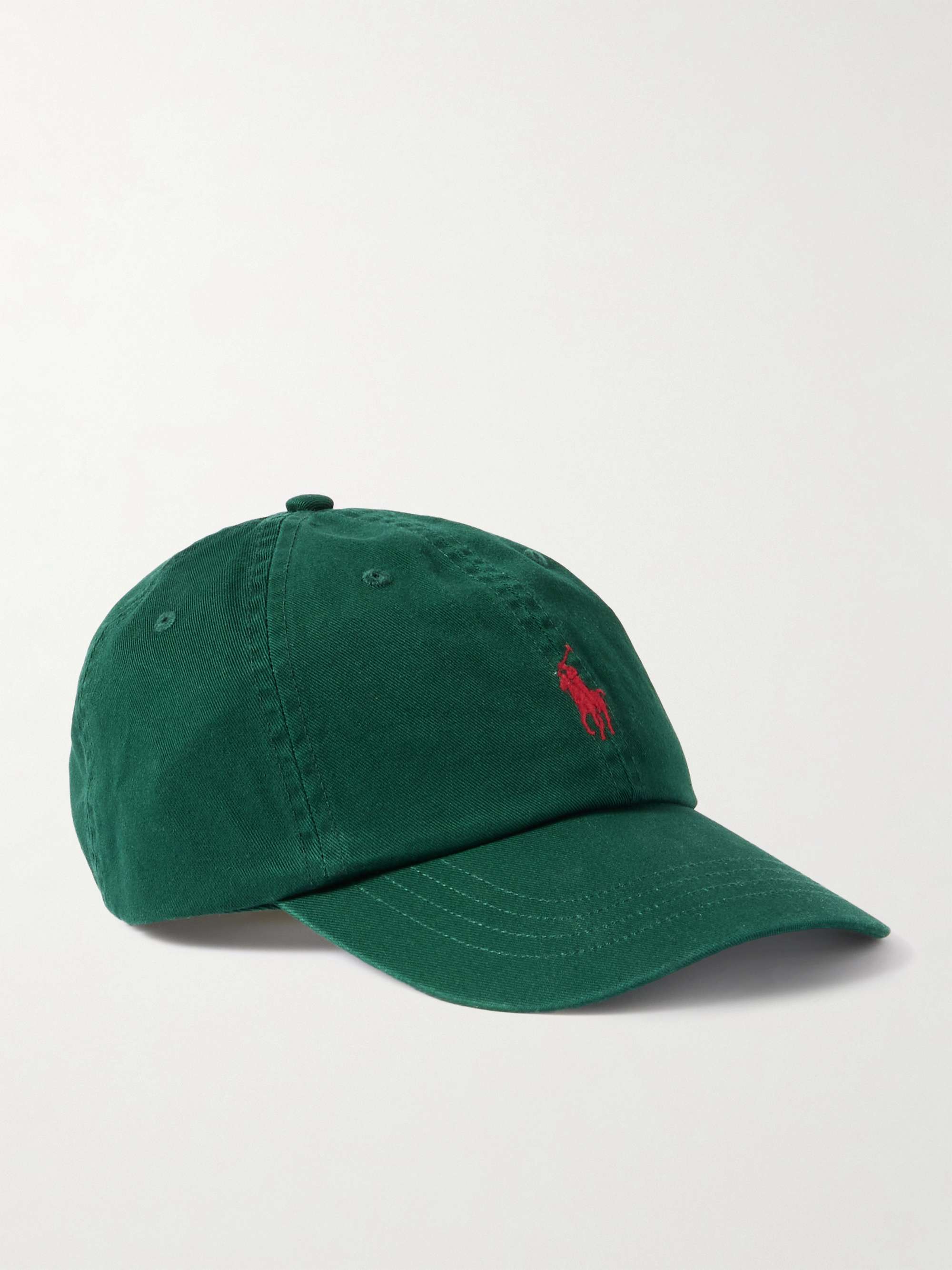 Embroidered Cotton-Twill Baseball Cap