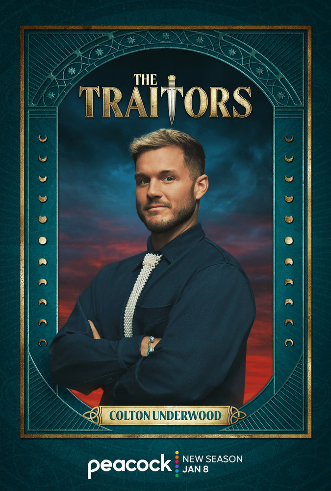 Colton Underwood's portrait for 'The Traitors' season 4.