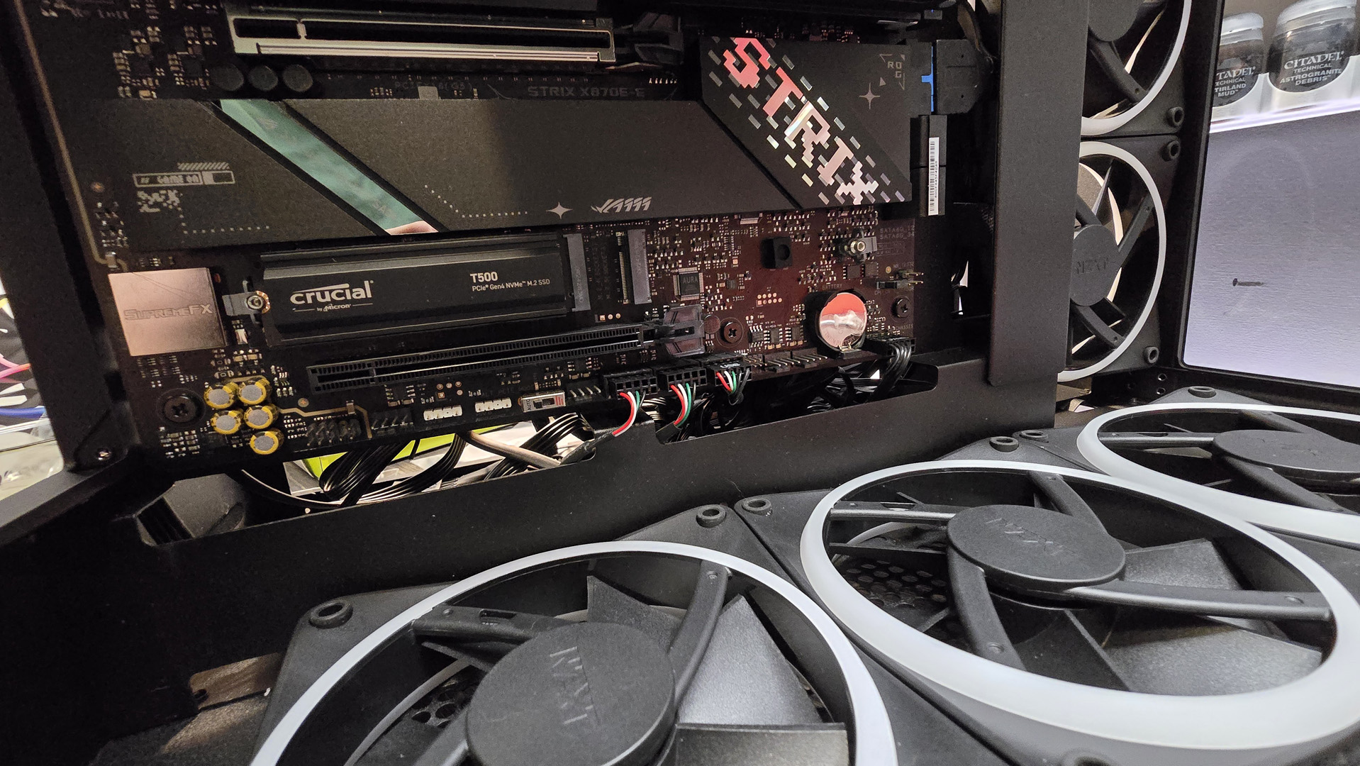 The various steps to building a gaming PC, from installing the CPU and GPU to cable management.