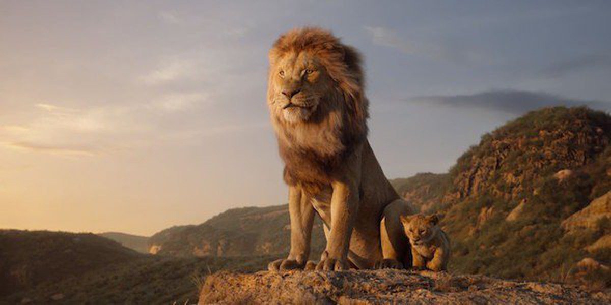 Mufasa and Simba in The Lion King (2019)