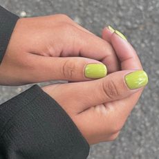 Spring green nails