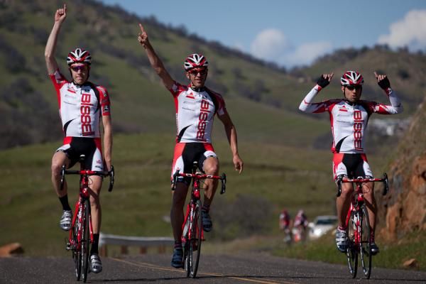 Bissell Pro Cycling goes 1-2-3 at MID Road Race, stage one of the Merco Cycling Classic.
