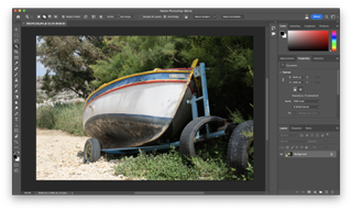 Screenshots of Adobe Photoshop's generative AI
