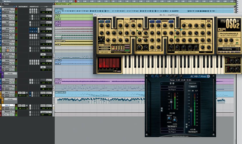 Yep, that's Pro Tools using a VST version of GForce's impOSCar2 via the AAX version of MB-7 2.0!