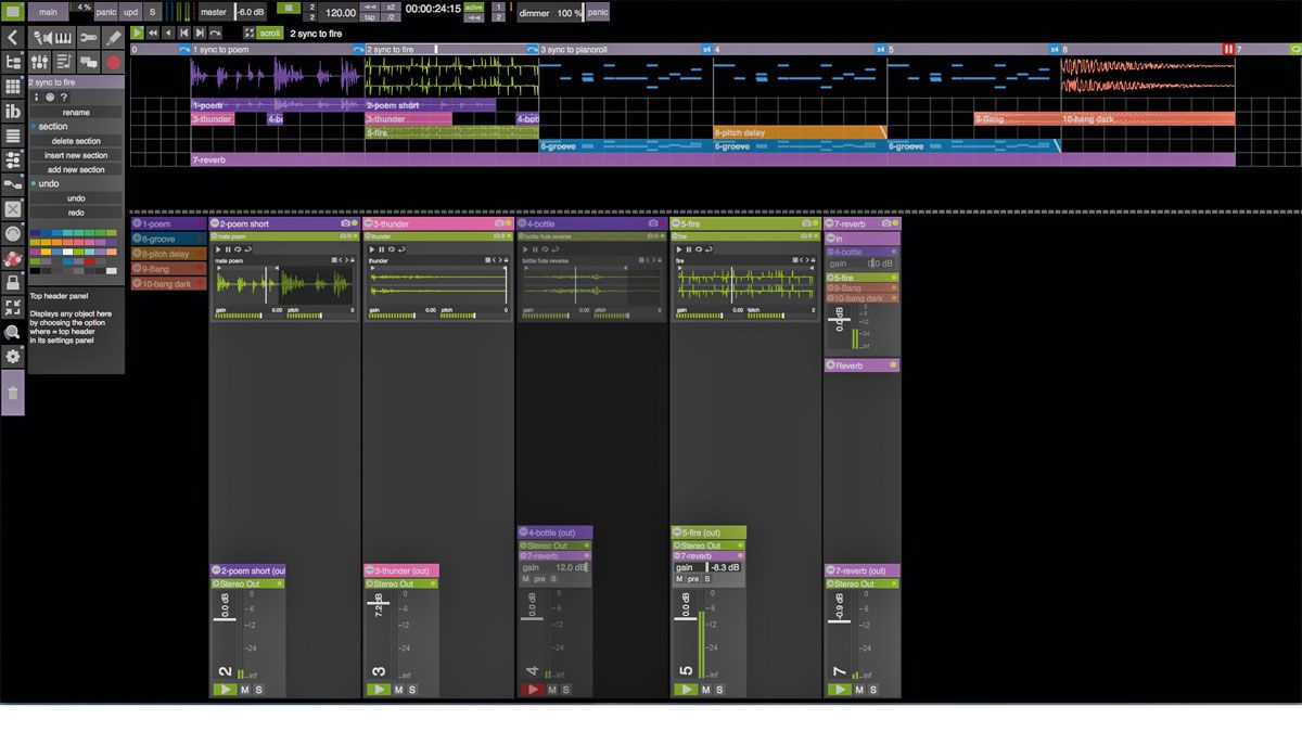 Controlled chaos! Usine's Grid gives you the power to sequence your Racks