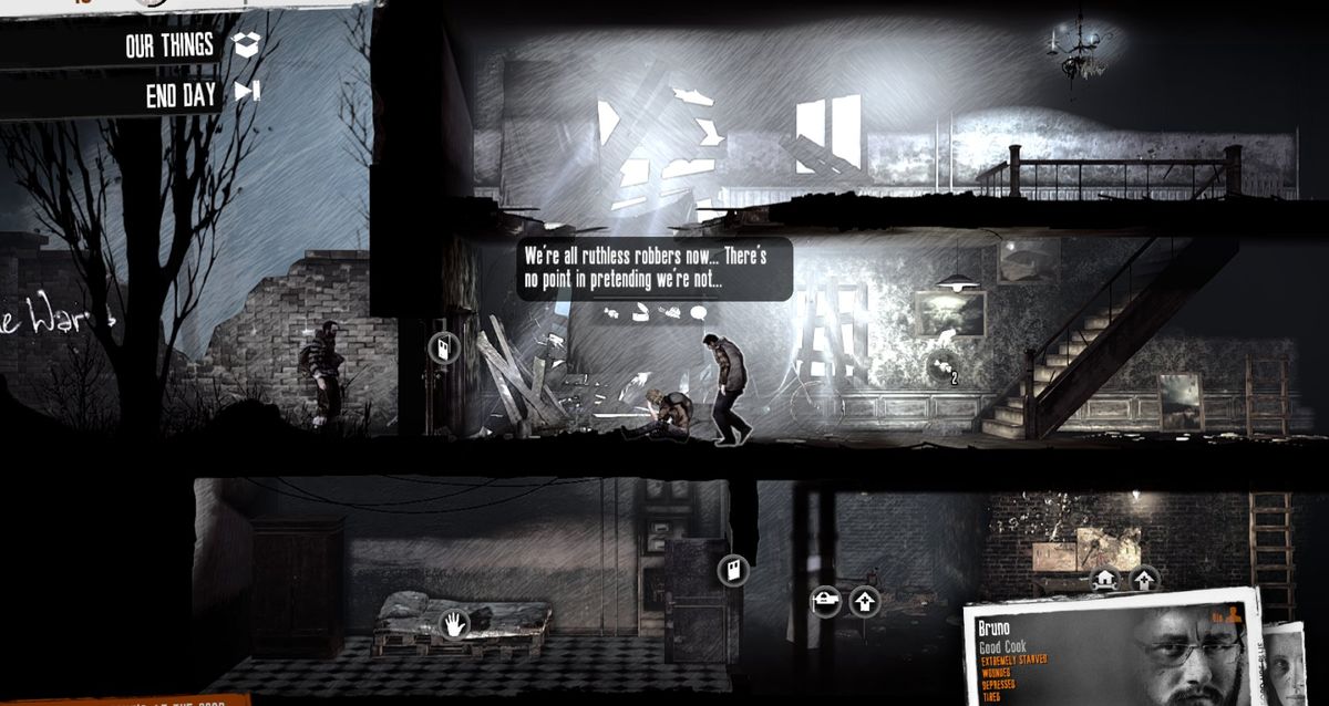 This war of mine как передвигать мебель