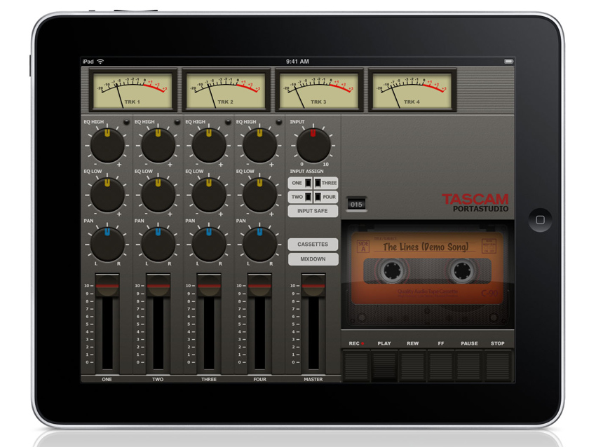 Portastudio for iPad: just like old times.