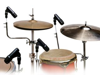 These chrome-plated steel Mic Holders have more in common with regular drum hardware than your typical mic clip.