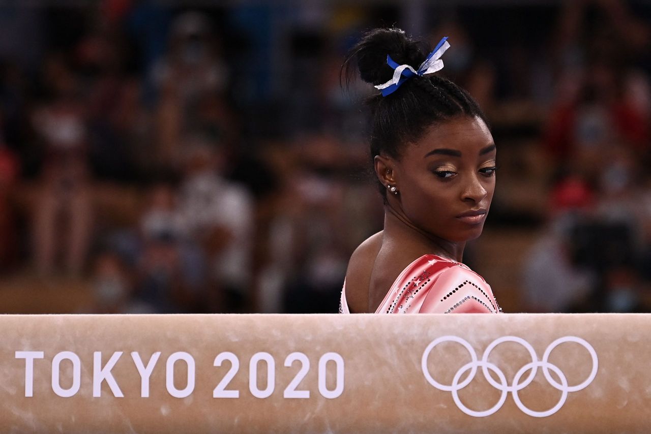 Simone Biles, Tokyo Olympics, balance beam final