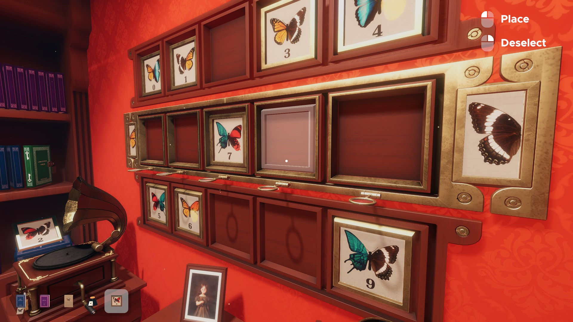 A butterfly puzzle in Escape Simulator.