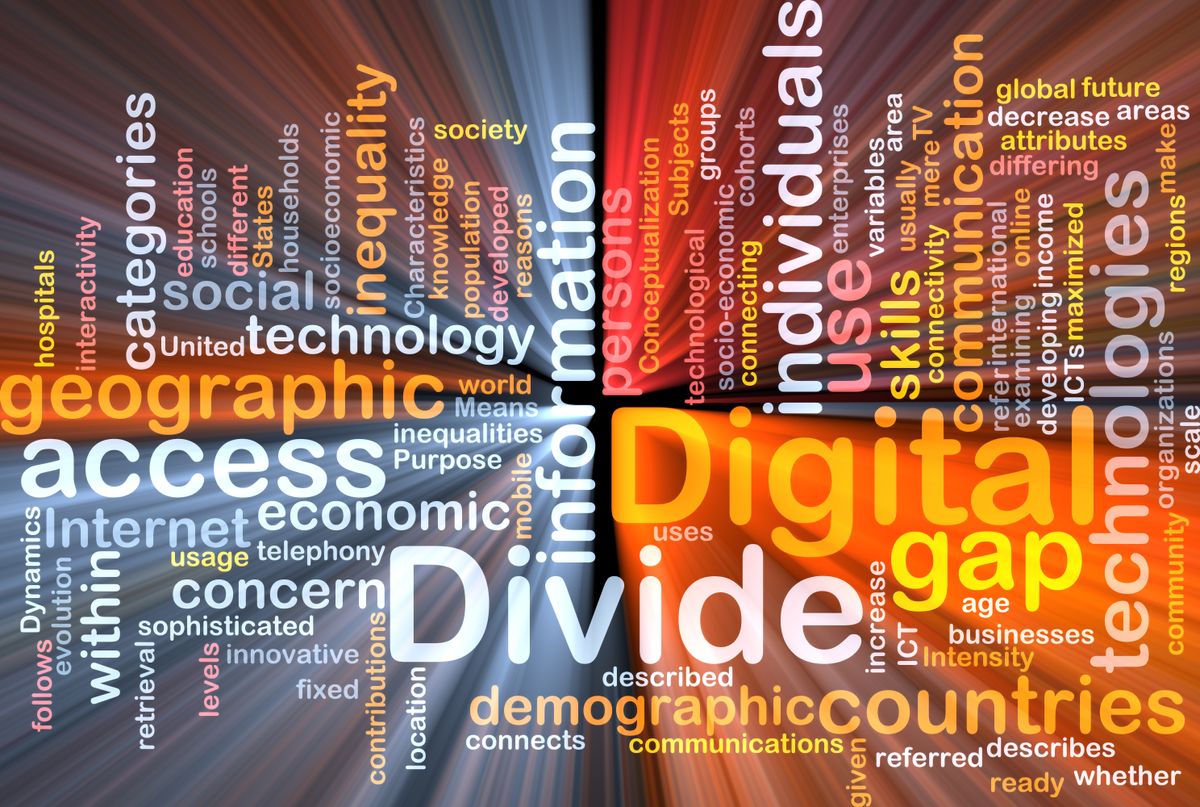 Digtal divide graphic