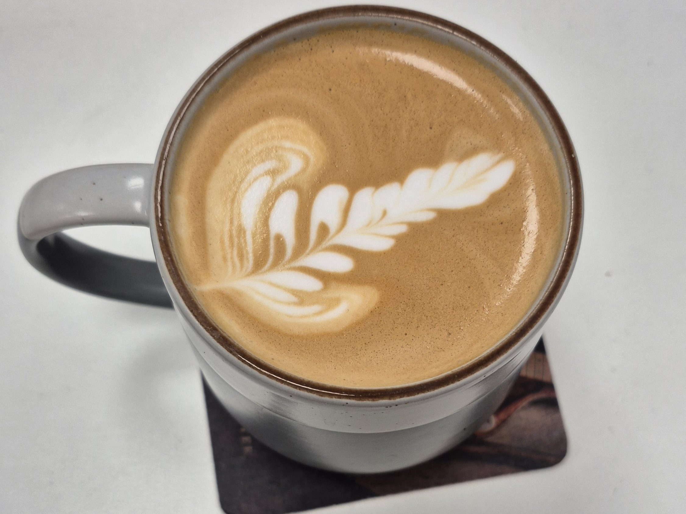 A cup of coffee with latte art