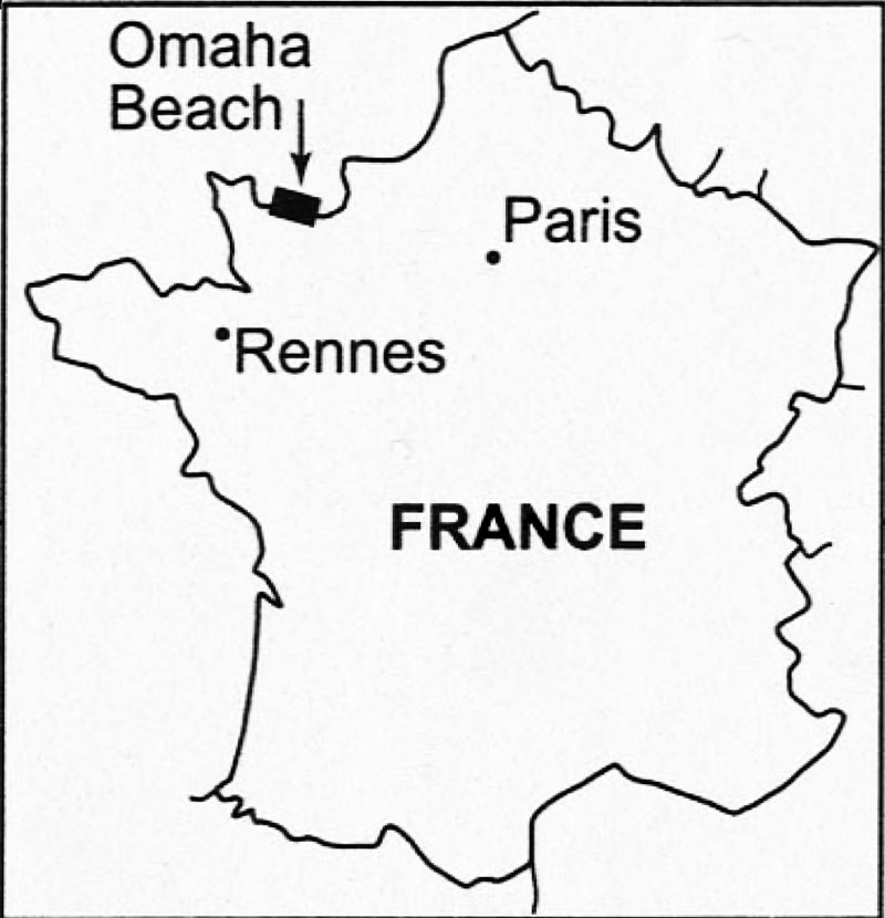 Omaha Beach was one of five Allied landing points along a 50-mile (80-kilometer) stretch of French coastline.