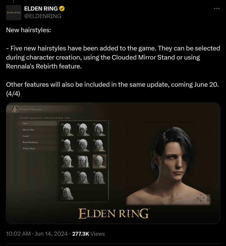 Elden Ring is getting a beefy content update with new inventory ...