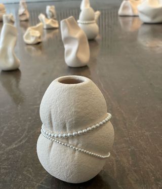 ceramics and pearls, part of Completedworks jewellery collection