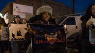 Demonstrators Gather In Chicago In Support Of R. Kelly's Victims
