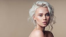 Model with blonde hair - what is Olaplex