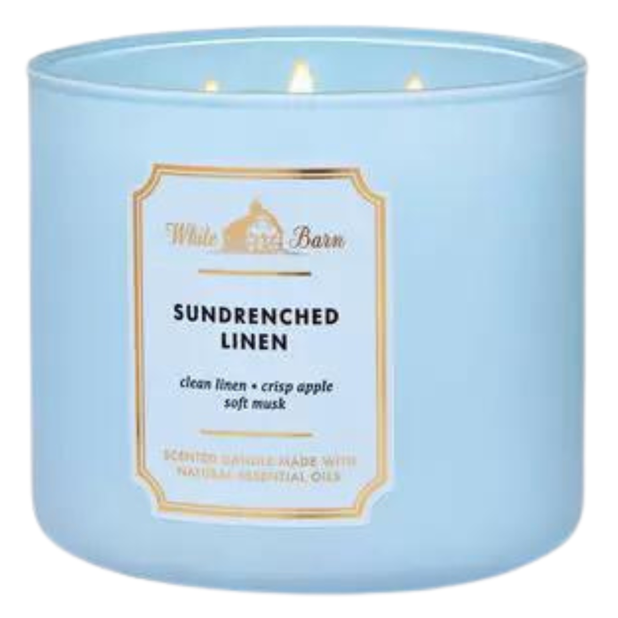 3-Wick White Barn Sundrenched Linen Candle from Bath & Body Works
