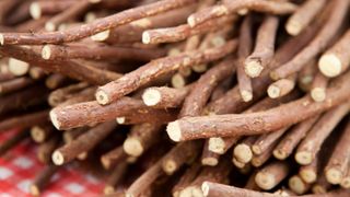 Heap of licorice sticks