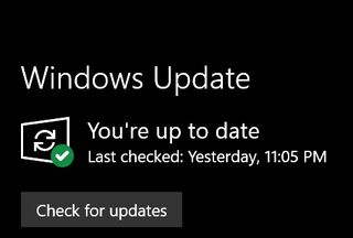 Click Check for updates