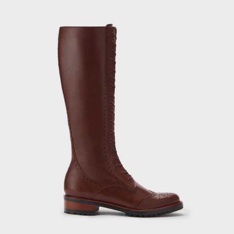 brown knee high boots