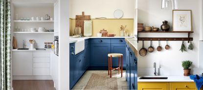 Small kitchen ideas triptych