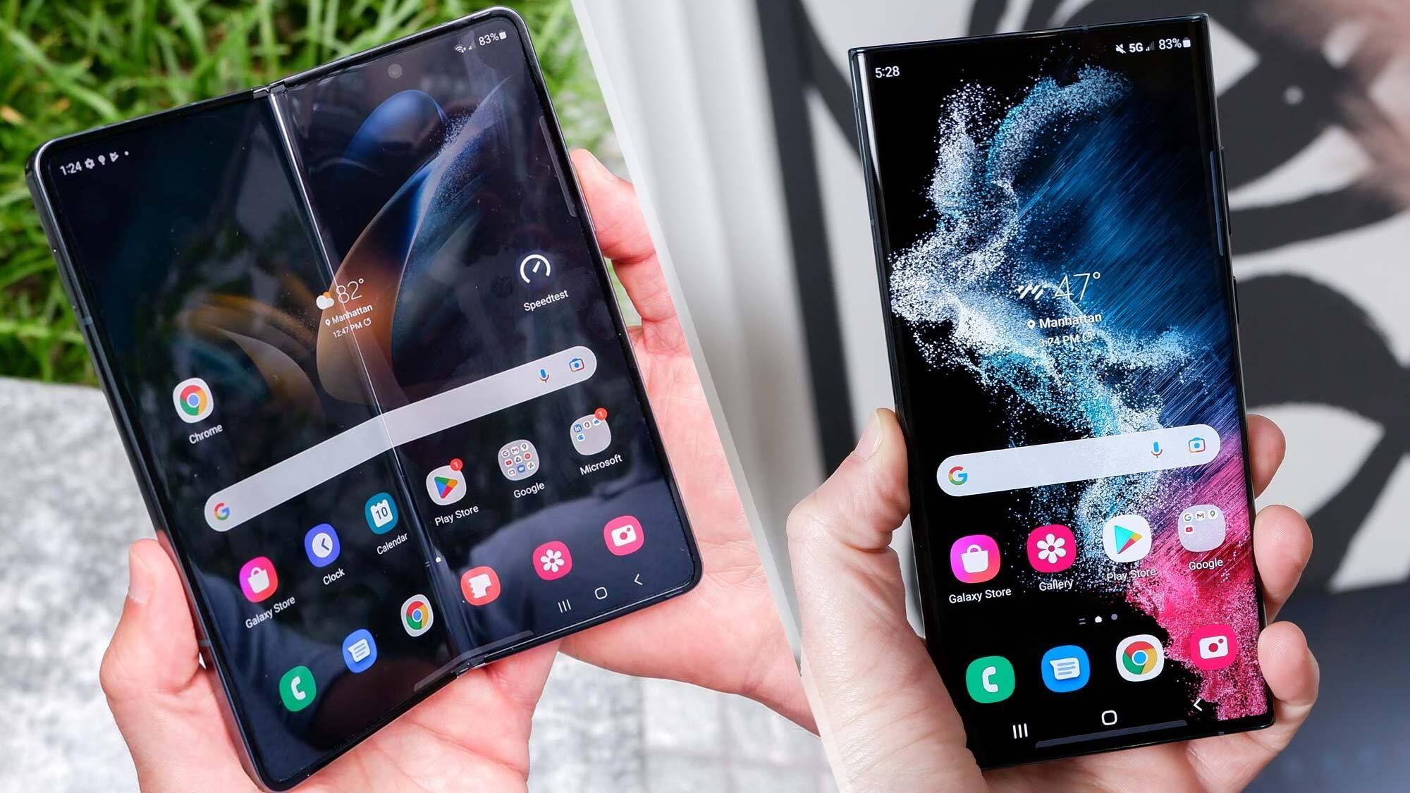 Samsung Galaxy Z Fold 4 vs Galaxy S22 Ultra: Which phone is