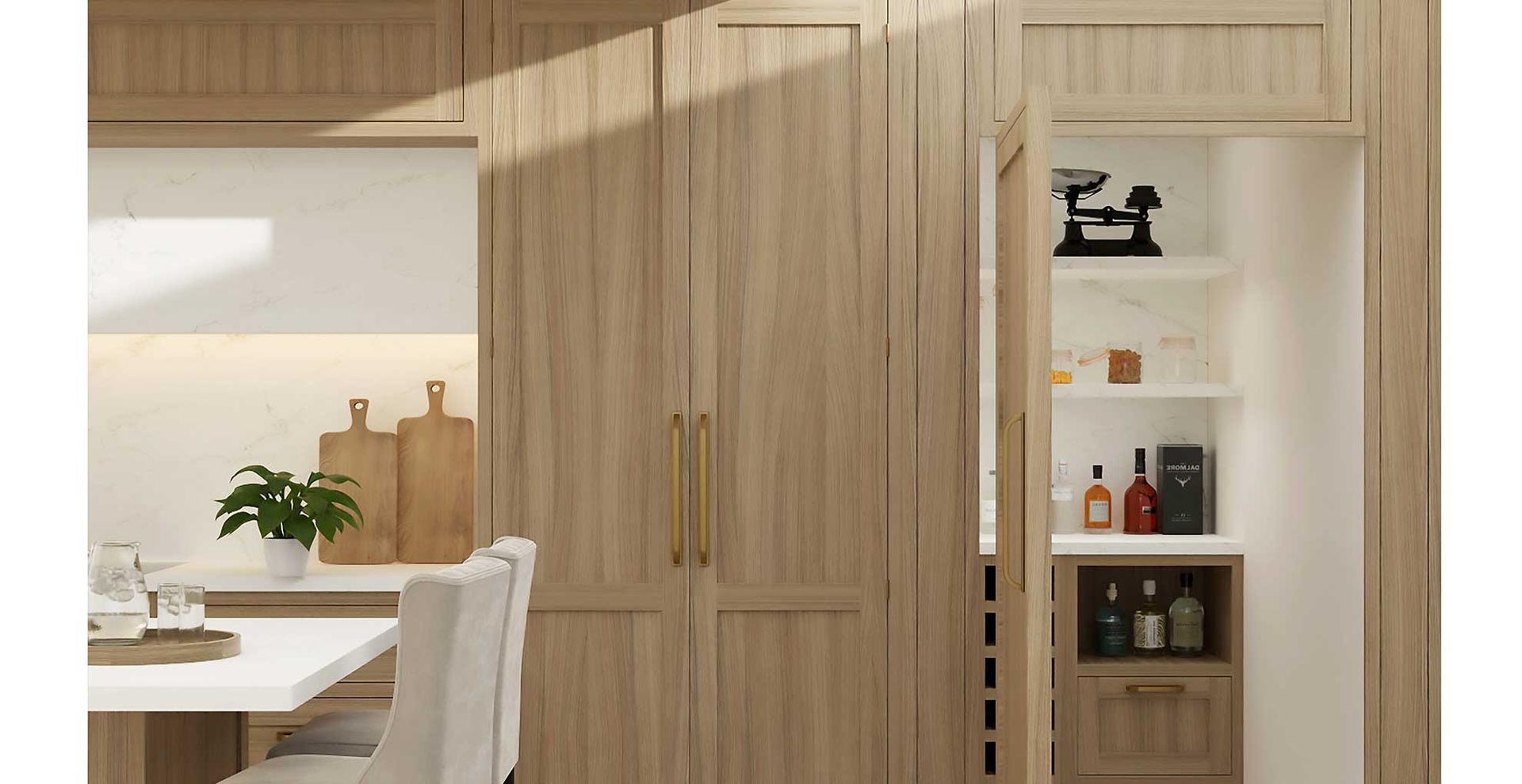 Wooden kitchen design