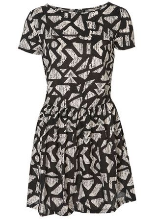 Topshop printed dress, £26
