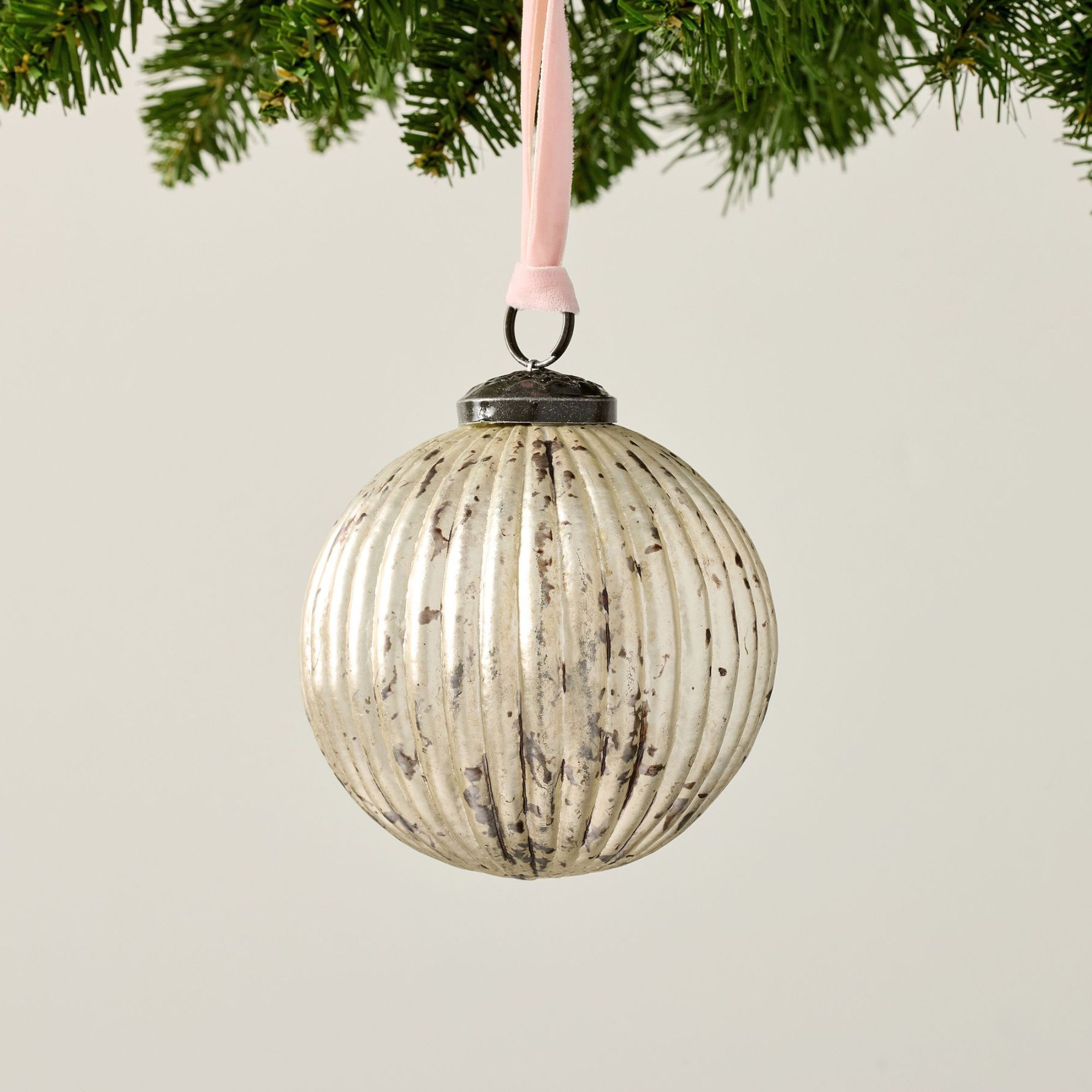 LoveShackFancy Pinstripe Gold Ornament