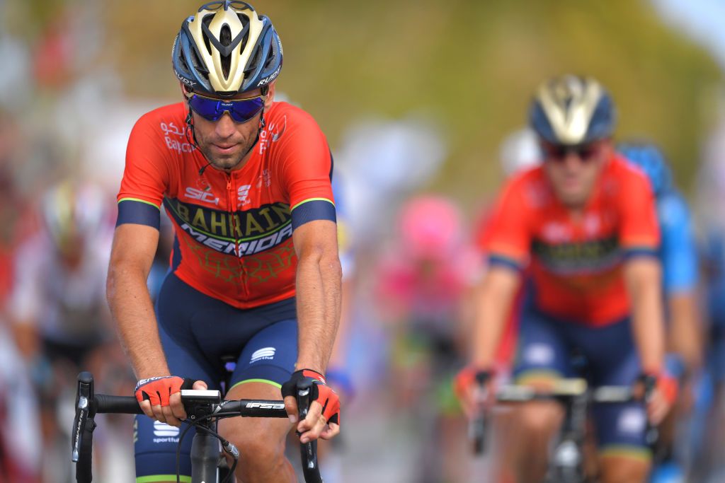 Vincenzo Nibali (Bahrain-Merida) made the front group on stage 6