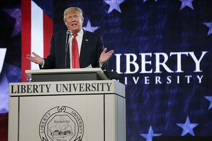 Liberty graduates not to pleased with Trump endorsement.