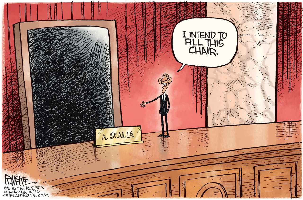 Obama Cartoon U.S. Supreme Court