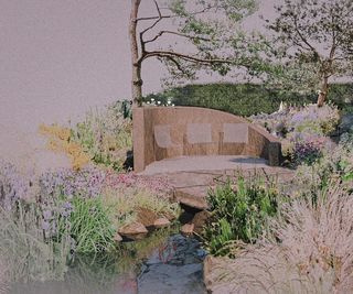Illustration of Miria Harris's garden for recovery
