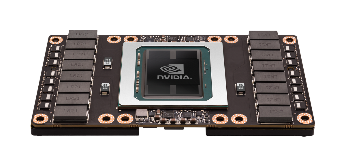 NVIDIA Tesla P100 GPU topfrontangle4