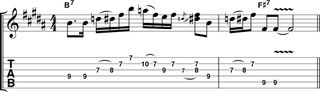 Turnaround lick tab