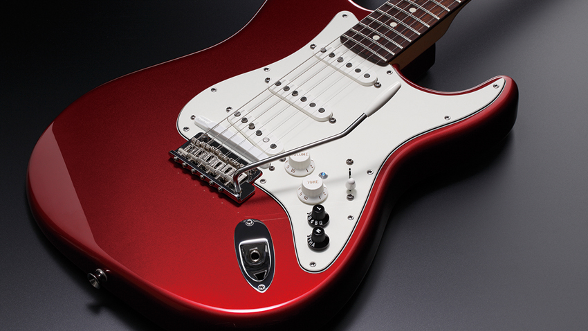 Here's that candy apple red finish up close