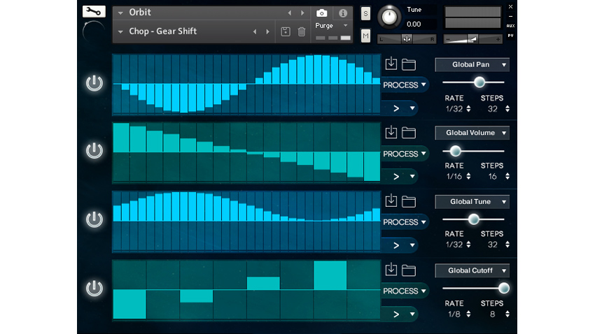 The sequencer page