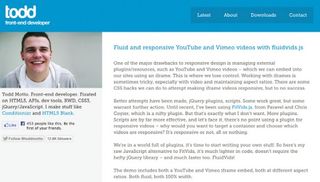 Try Todd Motto’s FluidVids.js for fluid YouTube and Vimeo iframe embeds
