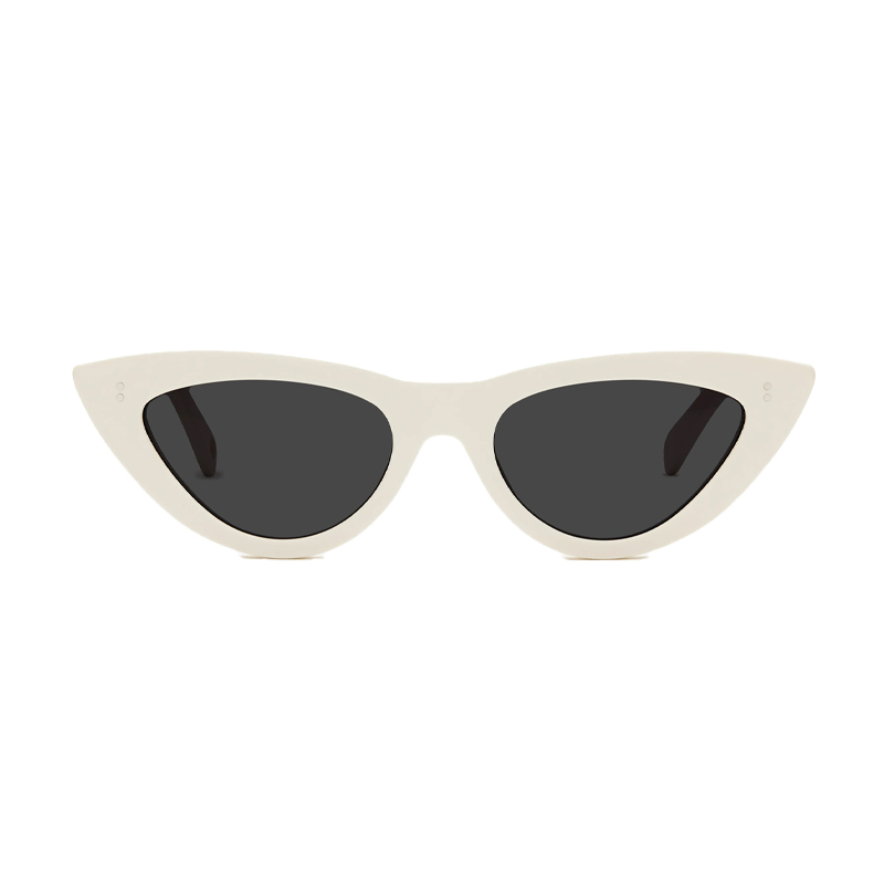 White cat's eye sunglasses, bloobloom