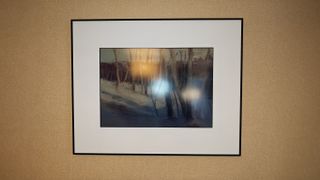 InkPoster review; a black art frame on a wall