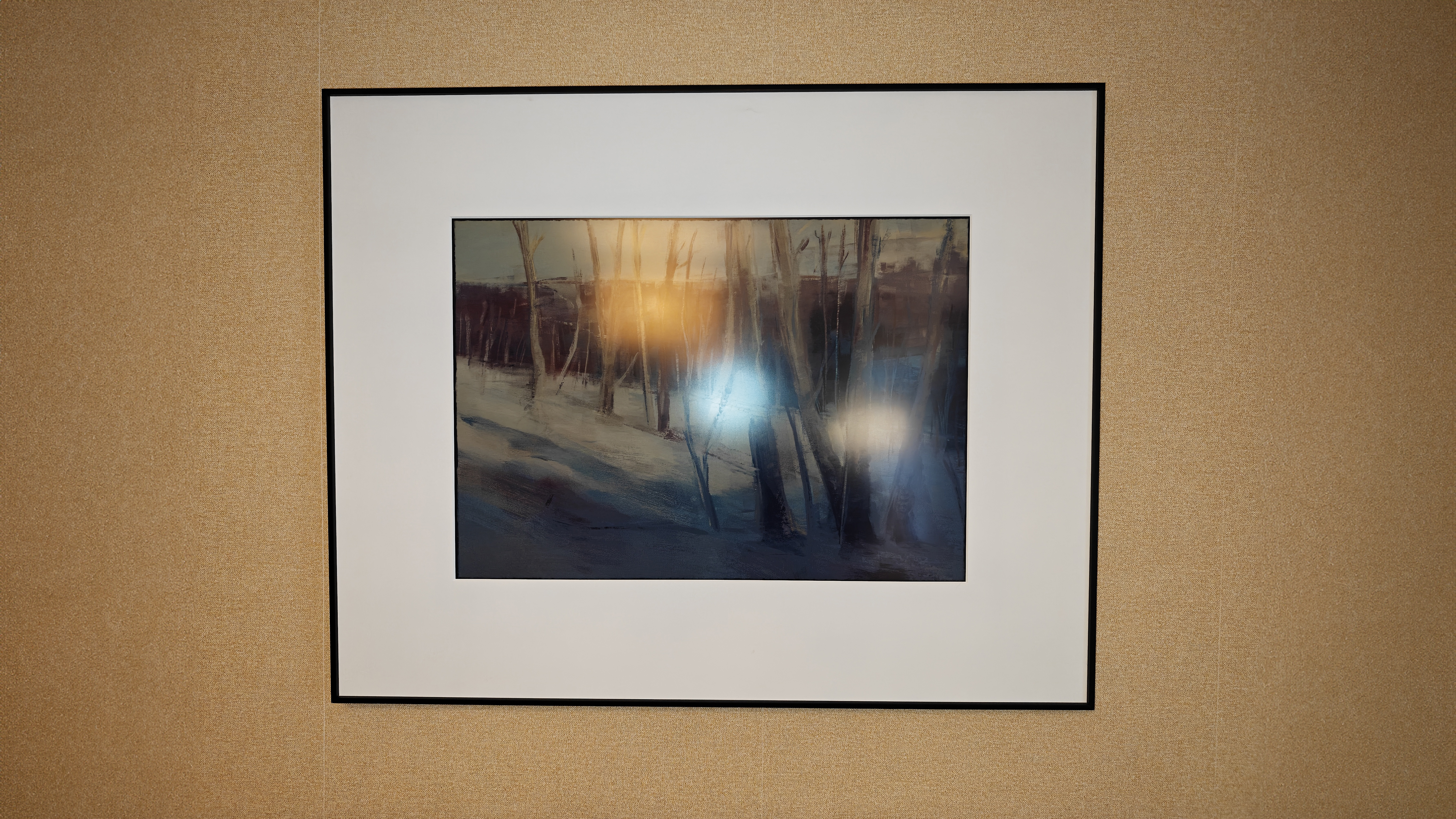 InkPoster review; a black art frame on a wall