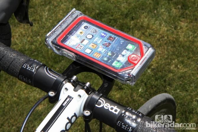 Tate Labs is currently finalizing development of its new iPhone 5 mount, built in conjunction with Optrix. The twin clamps should provide a firm foundation while the display can be placed in landscape or portrait orientations.