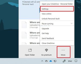 How to set up file backup to OneDrive on Windows 10 May 2020 Update ...