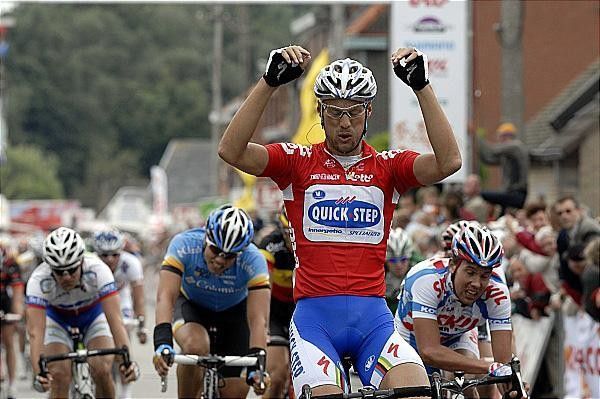 Tom Boonen (Quick Step) took win number two in the 213 km stage to Ardooie.