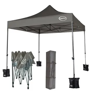 Mcc Direct Maximus 3x3 Heavy Duty Pop Up Grey Gazebo Ns