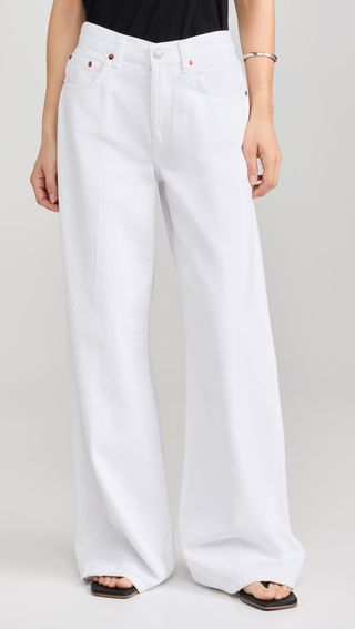 Mid Rise Palazzo Jeans